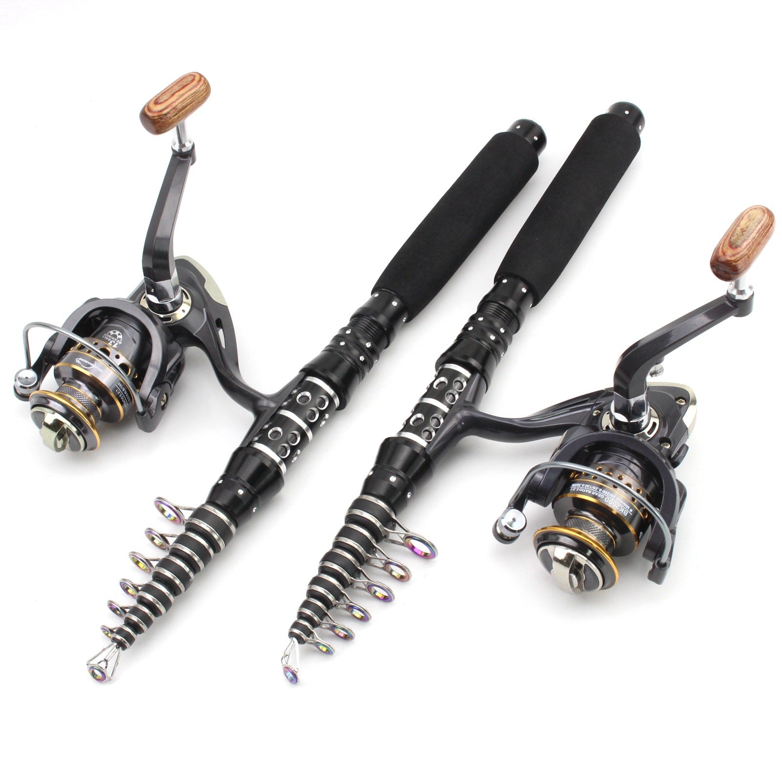 Fishing Gear: Ultra-Short Portable Telescopic Fishing Rod, Small Sea Rod, Rock Fishing Long Casting Rod, Fishing Set