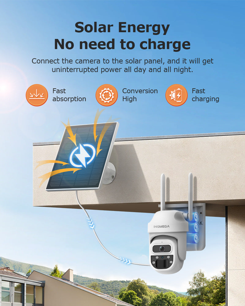 New4G Solar Camera Camera300Wan HD Full Color Night Vision Surveillance Outdoor Camera