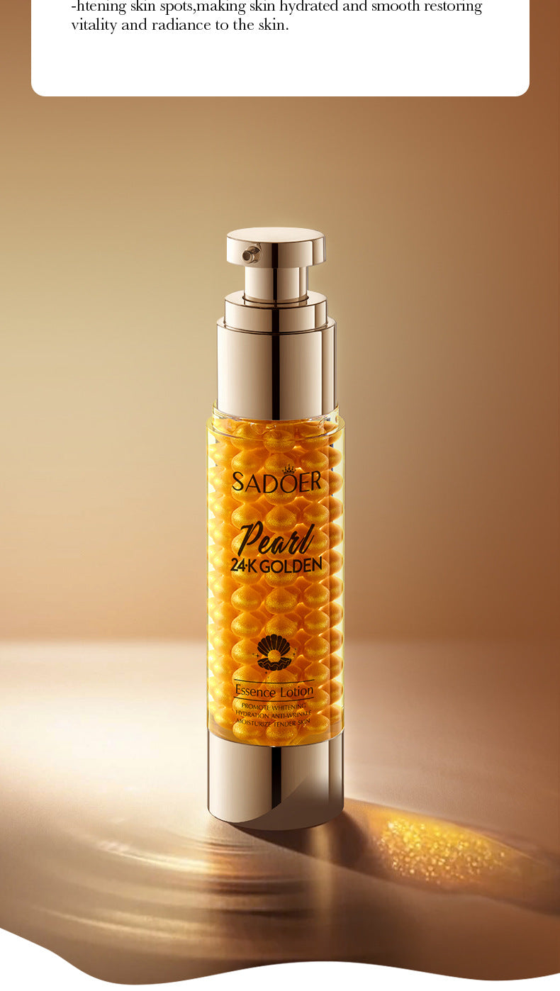 24K Gold Collagen Pearl Essence Milk SADOER Moisturizing lotion  foreign trade wholesale