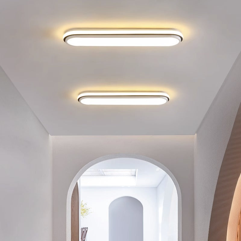 Simple and Modern led Ceiling Light Strip Shape Lamp for Training Room Classroom Gym Car Beauty Lighting Fixture