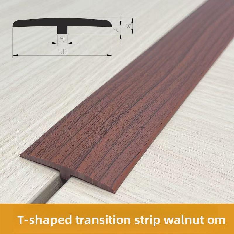 Self-Adhesive T Recessed edge trim for wooden flooring T Edge trim strip, threshold strip, gap transition strip, door strip, edge presser strip