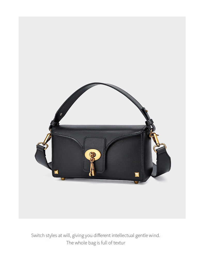 High-Quality Fashion Women's Bag Single Shoulder Bag Versatile Niche Crossbody Bag European and American Light Luxury Handbag Birthday Gift