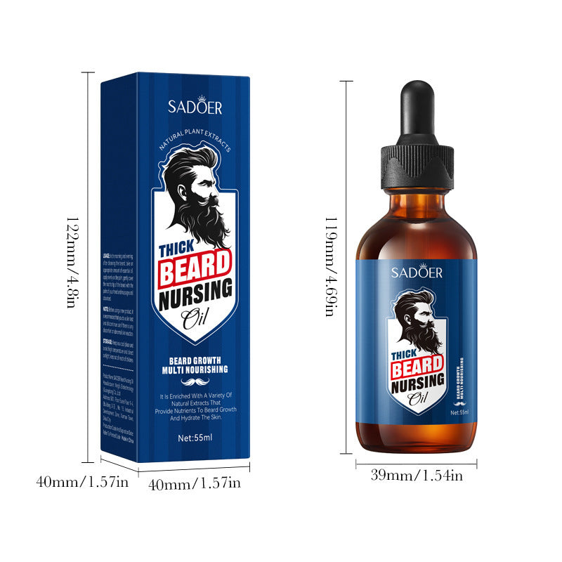 Beard Care Serum SADOER Men's Beard Care Solution30ml  Foreign Trade Wholesale