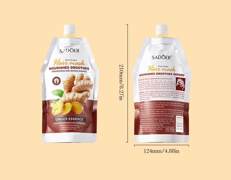 Ginger Hair Mask350g SADOER Smooth Nourishing Repair Moisturizing Hair Mask  Wholesale