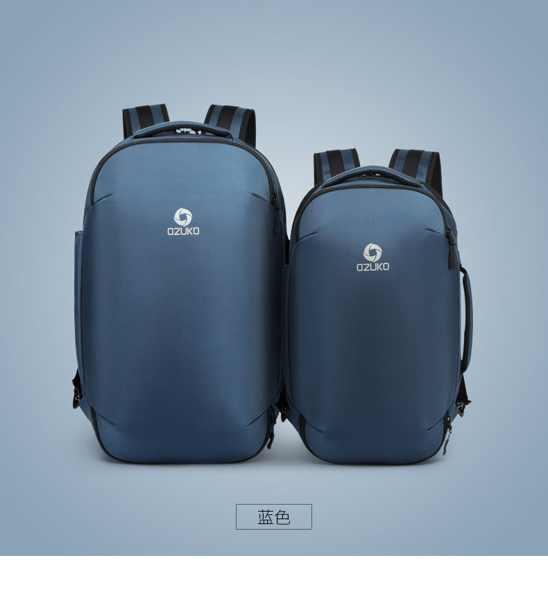 ozuko Business Backpack Men's Computer Backpack Large capacity simple trendy waterproof travel commuter bag
