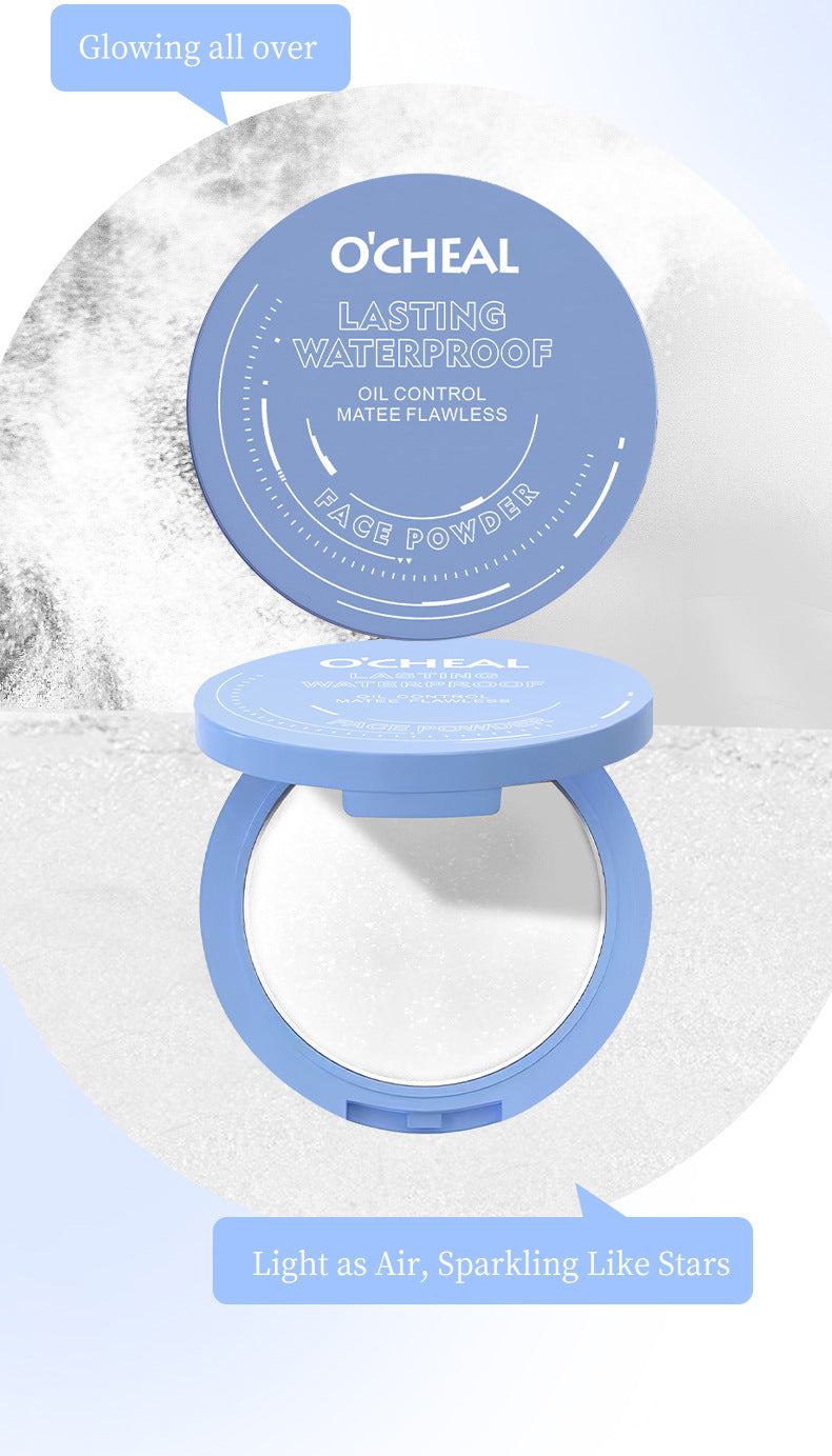 OCHEAL Ouqianya Oil Control Powder Long-lasting Waterproof Matte Setting Powder10g Packaging