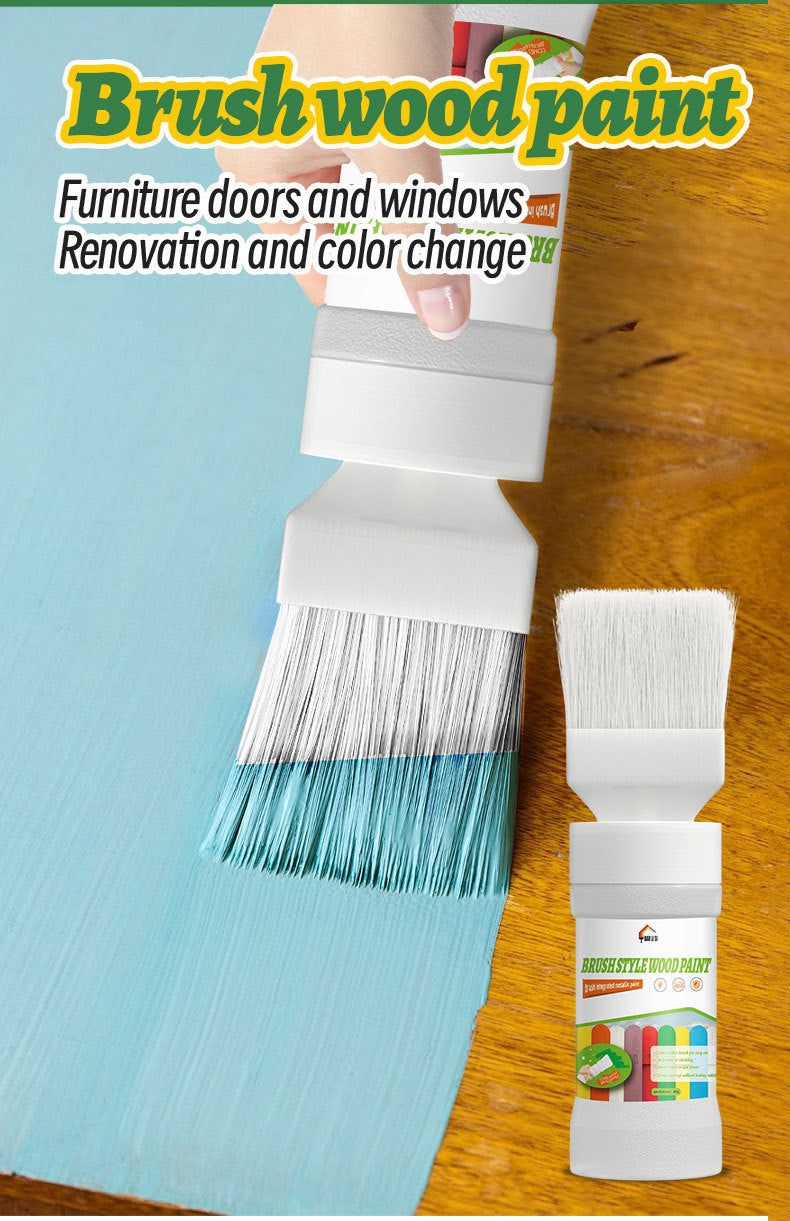Wooden Brush Paint Solid Wood Cabinet Table Chair Water-Based Coating Door Window Furniture Renovation Color Change Latex Paint Oil Paint