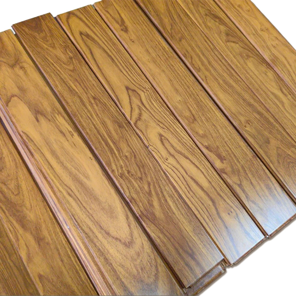 High Quality 14mm Three-Layer Padauk Wood Flooring UV Coated Natural Veneer Surface Stable for Outdoor Modern Interiors