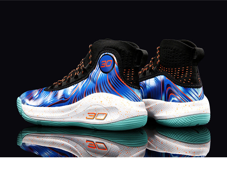 2025New Youth Support Shock Absorption Wear-Resistant Non-Slip Sports Shoes Men's fashion Soft and plaid Basketball Shoes