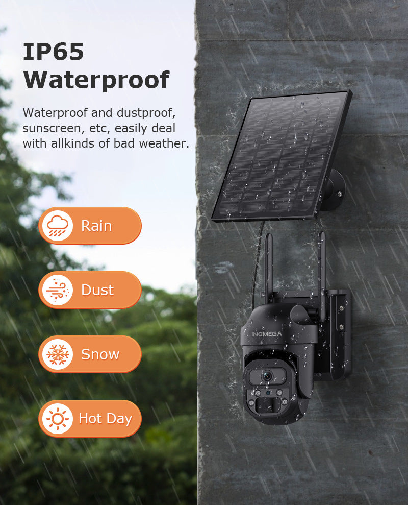 4G Solar Surveillance Camera Full Color Night Vision Network wif Low Power Gimbal Low Power Consumption Monitoring