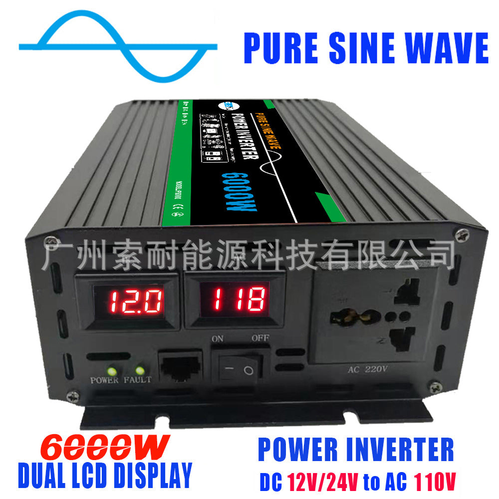 Automotive Pure Sine Wave Inverter1300W Outdoor Adapter Converter12V24V48V60V Turn110V220V