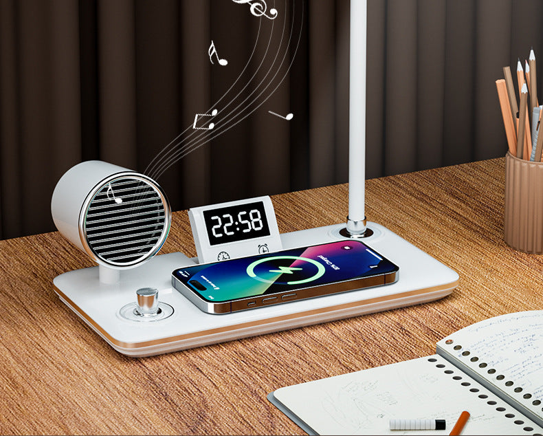 Multifunctional Wireless Charging Desk Lamp Foldable Reading Light Bluetooth Speaker Atmosphere Night Light  Customization Factory