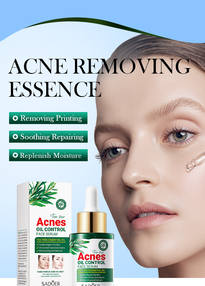 Tea Tree Essence30ml SADOER Moisturizing and refreshing cross-border foreign trade wholesale
