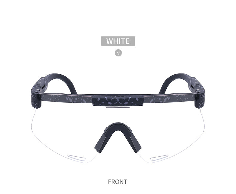 New European and American Style Colorful Outdoor Cycling Windproof Sunglasses for Men and Women Integrated Sports Sun Protection Sunglasses