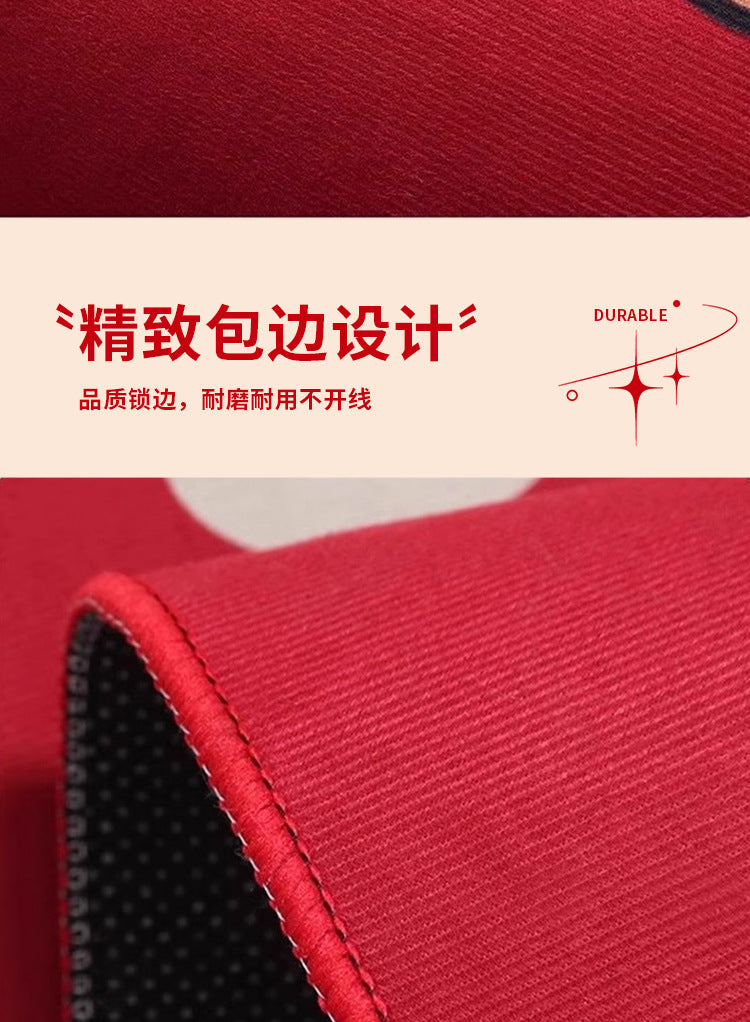 2026Year of the Horse Doormat New Year Red Festive Entrance Door Mat Spring Festival Atmosphere Dust Removal Foot Mat
