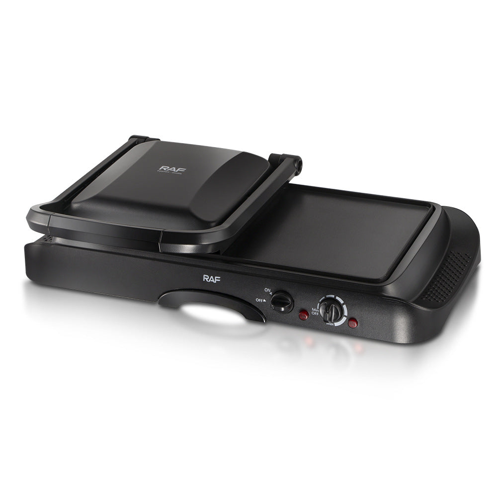 RAF European Standard Grilling Steak Device Double-Sided Constant Temperature Iron Plate BBQ Meat Machine Professional Steak Machine for Home Use R.2695