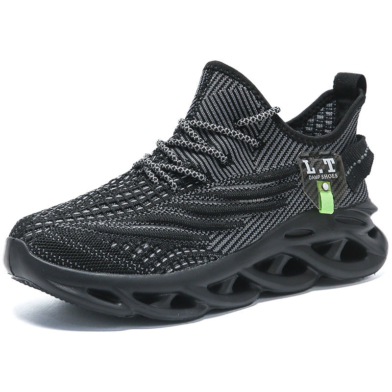2025Foreign Trade Large Size Mesh Breathable Running Shoes Summer Trendy Versatile Sports Shock Absorption Wear-resistant Casual Shoes