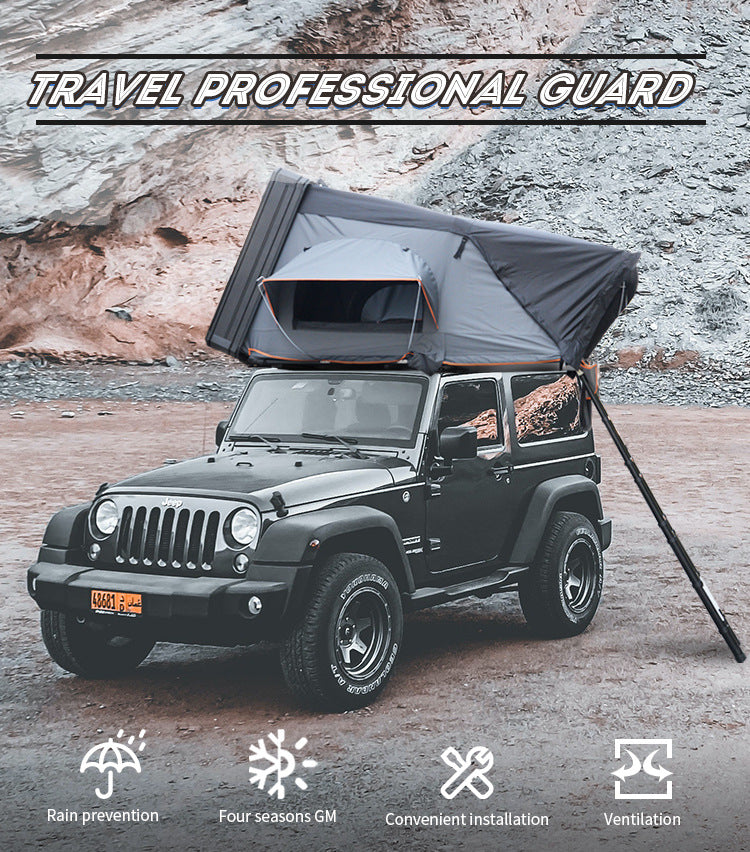 Outdoor Camping All-Aluminum Alloy Roof Tent Rainproof Automatic Quick-Open Camping Car Top Manufacturer Wholesale All-Season Universal