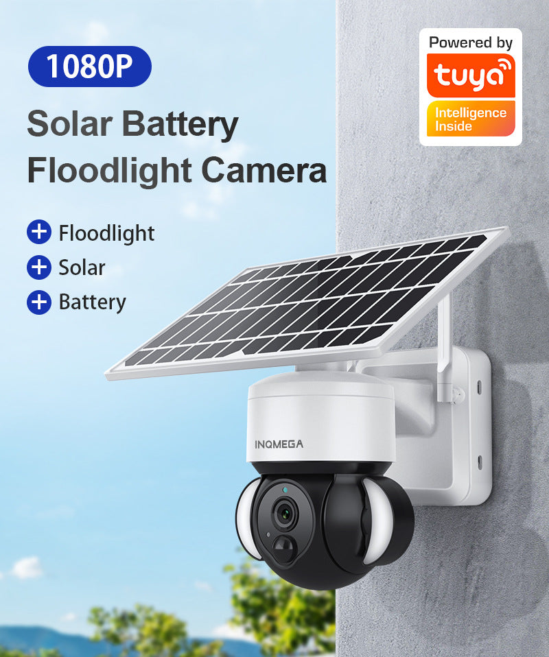 Solar Energy WiFi Camera tuya Tuya Surveillance HD Night Vision Waterproof Infrared Dual Camera Wide Angle