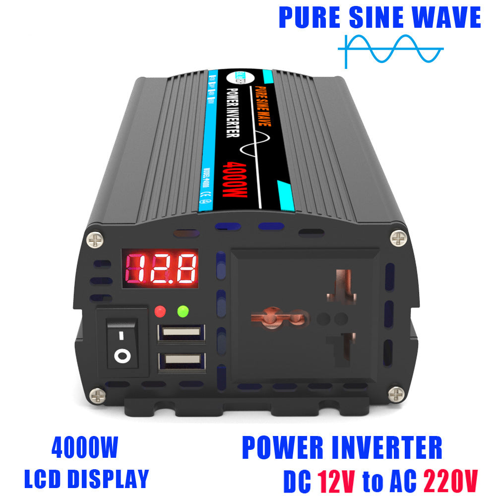 Automotive Pure Sine Wave Inverter1500W Converter Outdoor Power Supply12V24V48V60V Turn110V220V