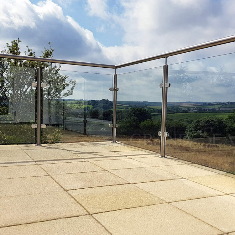 China Factory Cheap Stainless Steel Glass Balcony Railing Design