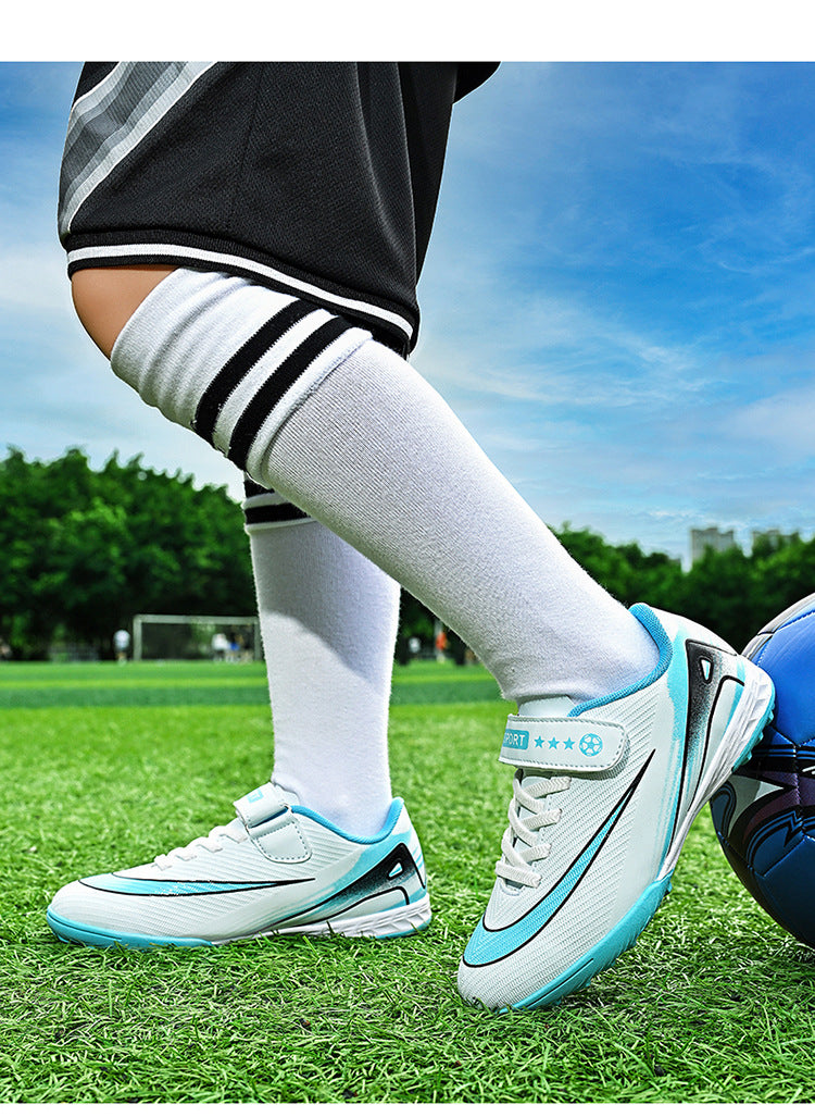 2025World Cup Children's Soccer Shoes Boys Youth Students Girls Spike Long Spike Competition Training Sports Shoes
