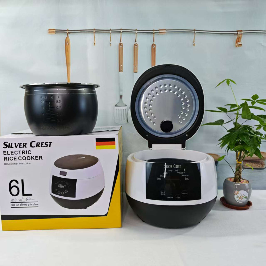 New Smart Touch Screen6L Electric Rice Cooker Household Multi-Functional Large Capacity Appointment Timed Rice Cooker Wholesale