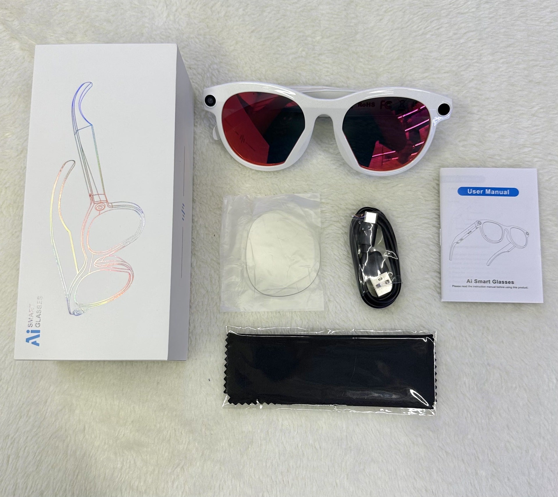 M88Smart Glasses200100 Megapixel Camera with Image Stabilization1080P Video Recording AI Simultaneous Translation Character Recognition