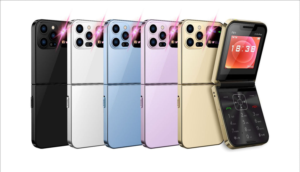 i15 pro Dual SIM Mobile Non-Smartphone Flip Phone with Buttons for Seniors2G Mobile Phone