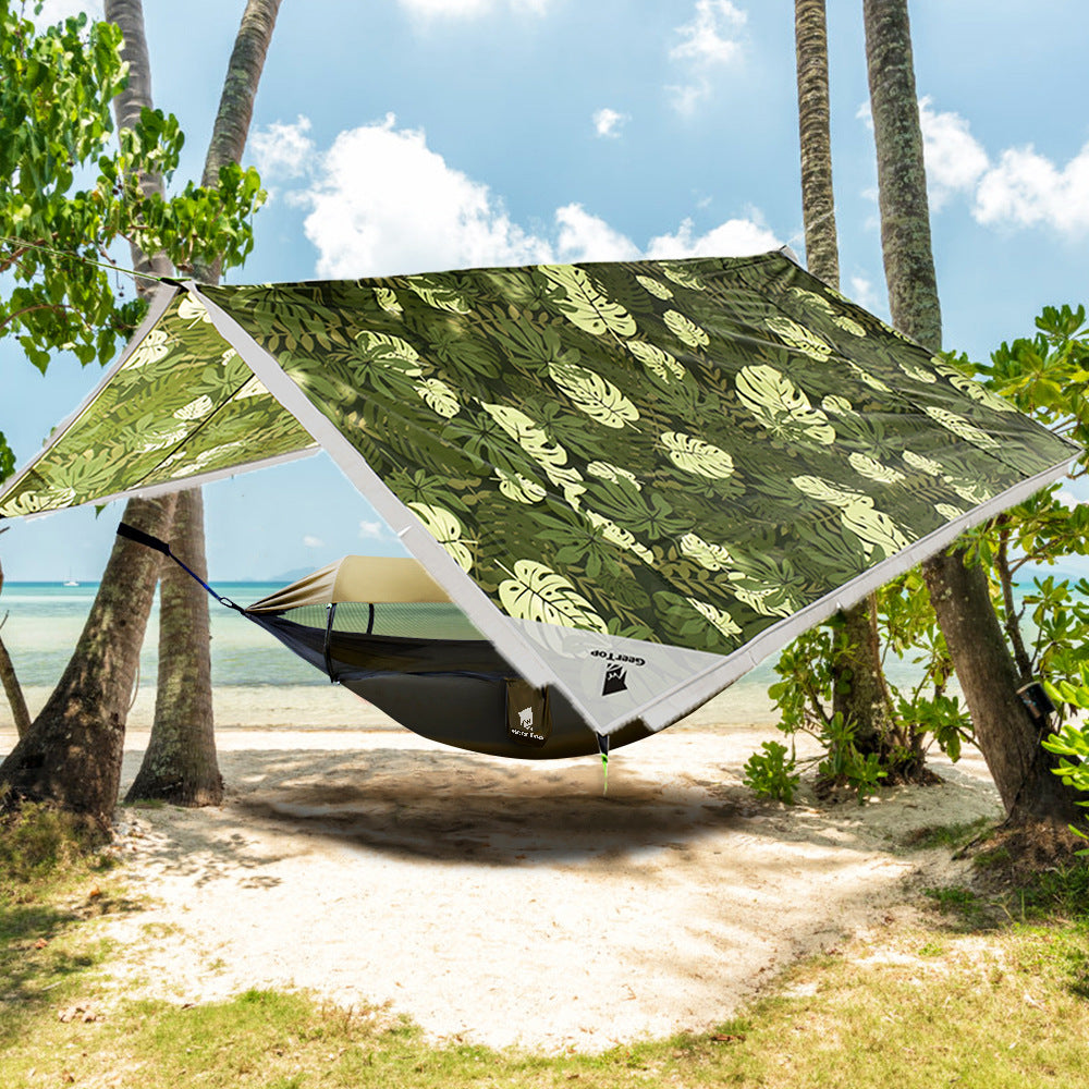 290*140Nylon Hammock Outdoor Supplies Anti-Rollover Swing Mosquito Net Hammock Ultralight Camping Sun Protection Sunshade Canopy