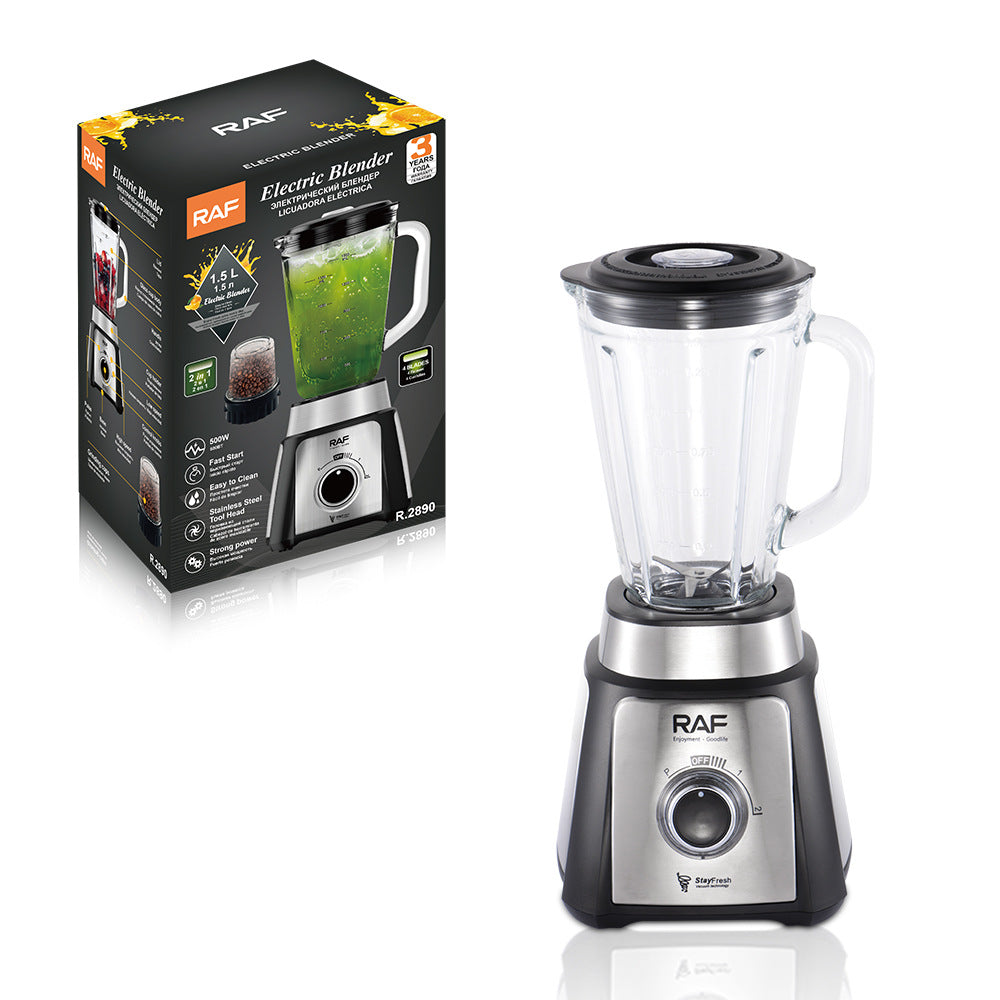 RAF European Standard Blender Plastic Cup Commercial Smoothie Cooking Machine Household Soy Milk Fruit Juicer R .2890