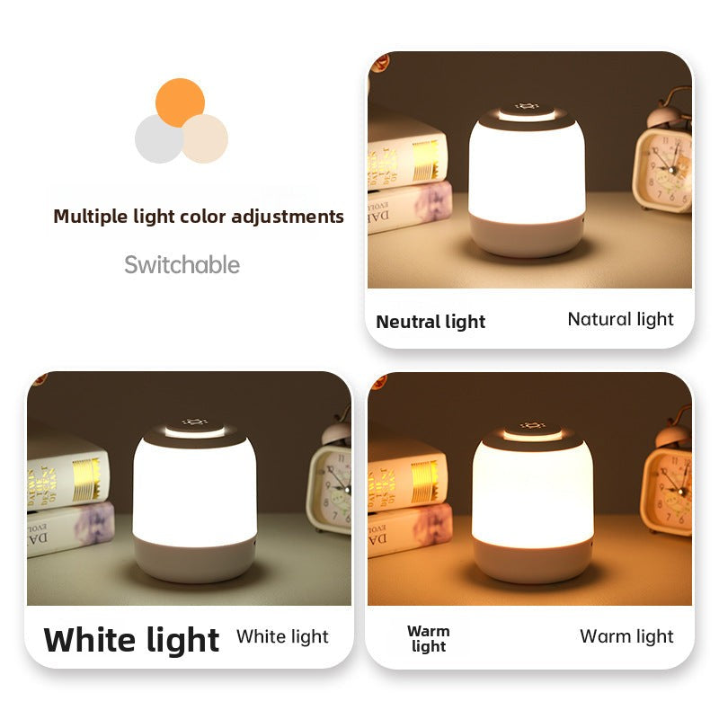 Rechargeable Touch led Night Light Nighttime Nursing Bedside Lamp Dormitory Desk Lamp Atmosphere Tap Lamp