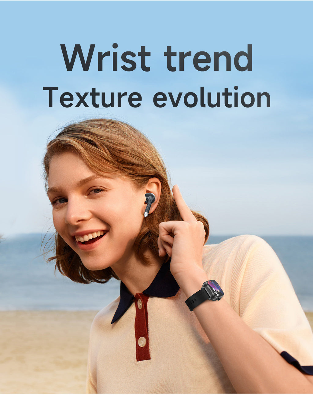 D8 Pro Smart Watch Bluetooth Call True Heart Rate Step Sleep Monitoring Hidden Bluetooth Earphone Sports