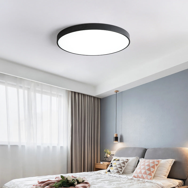 Macarons led Ceiling Light Round Modern Minimalist Bedroom Light Iron Art Ultra-thin Living Room Light Home Balcony Light