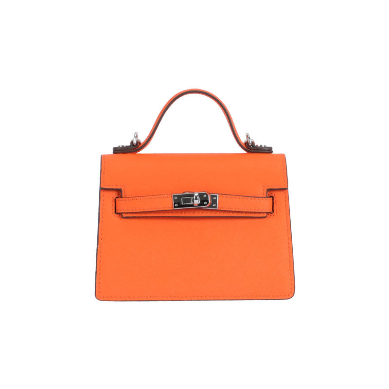 Palm Print Versatile Kelly Bag2024New versatile cute compact MINI Single Shoulder Crossbody Small Square Bag for Women