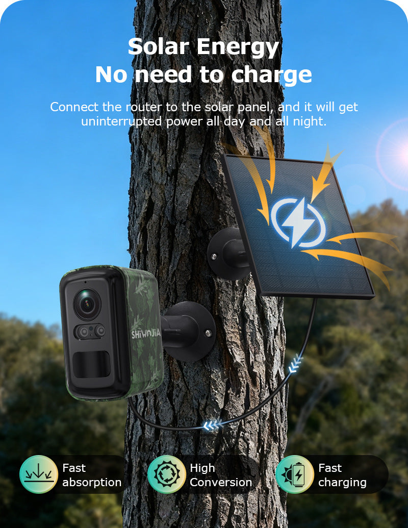 New camouflage low-power battery camera wireless full-color night vision outdoor HD4G Surveillance Camera