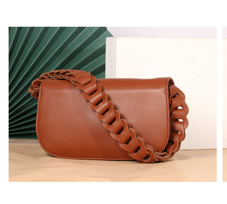 Fashion Woven Versatile Women's Bag Underarm Bag French Niche Versatile Saddle Bag Single Shoulder Bag New Crossbody Bag for Women