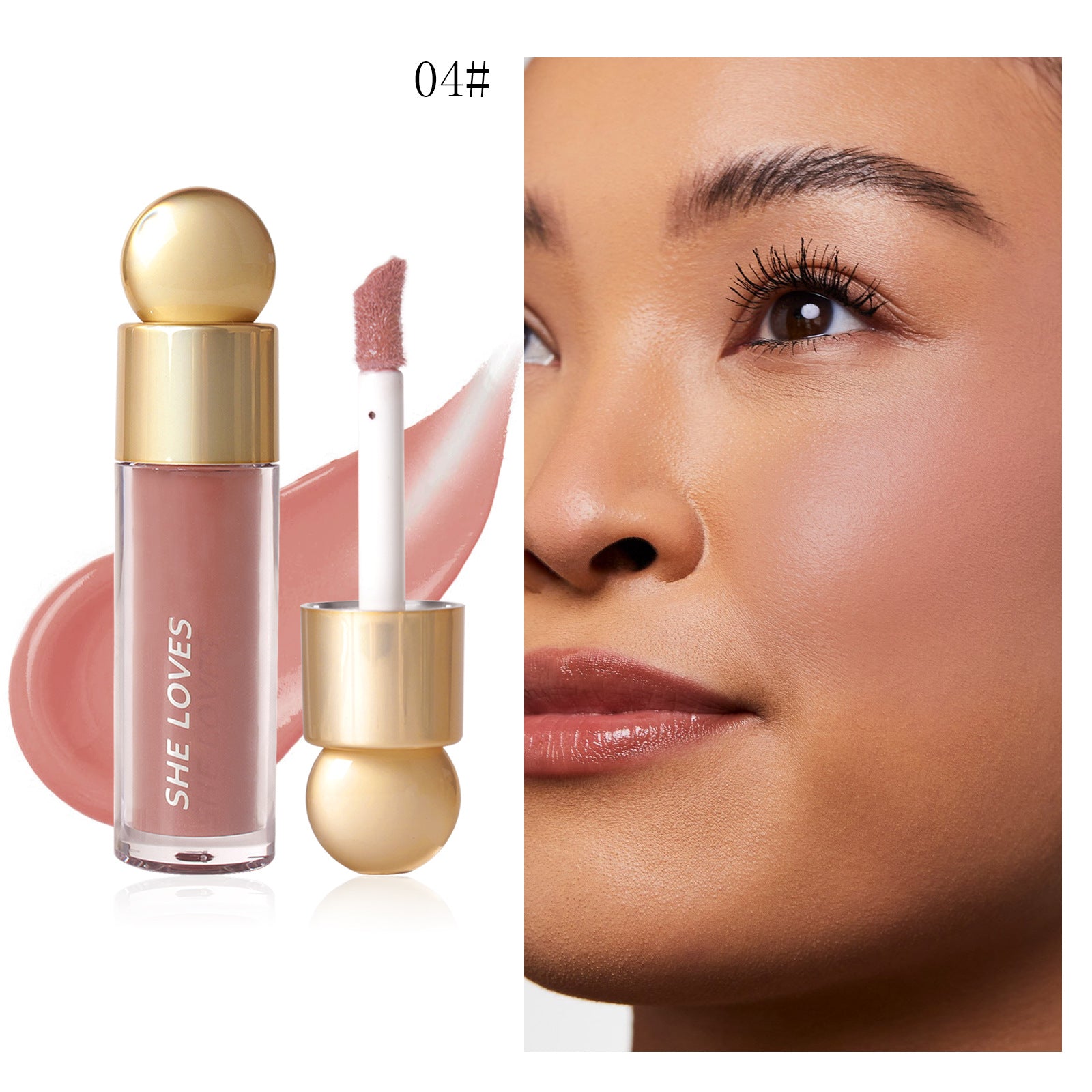Makeup sheloves Liquid Blush Multi-Color Matte Sunburn Long-Lasting Easy to Apply Lip and Cheek Multi-Use Blush Cream