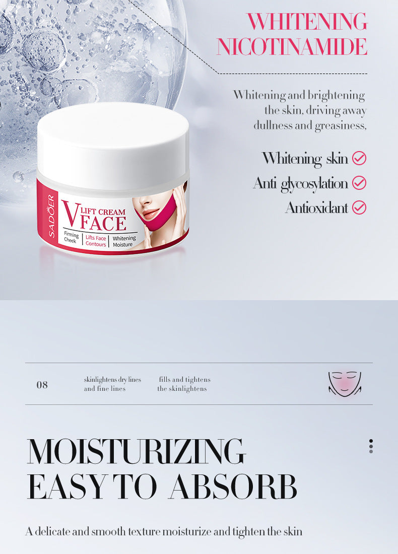 V Face Tightening Cream30gSADOER Facial Lifting and Firming Skin Facial Cream  Foreign Trade Wholesale
