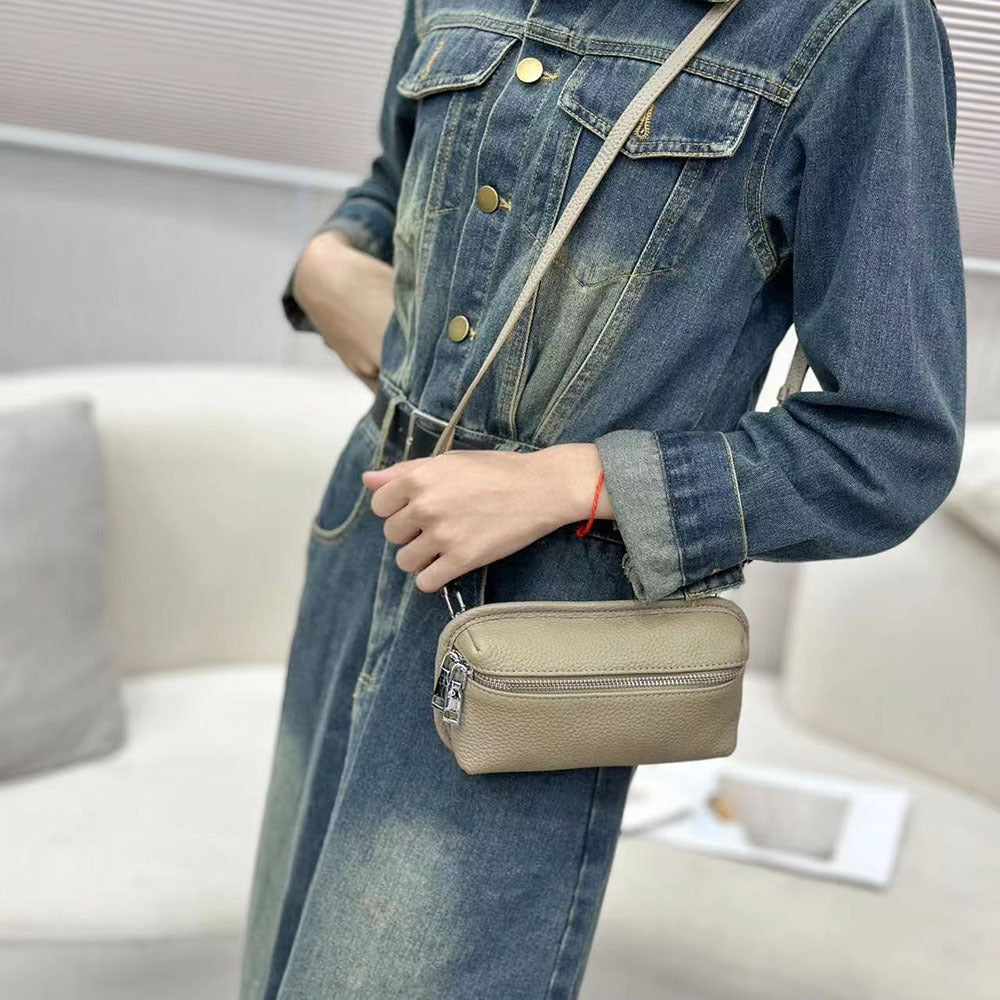 Compact and Exquisite Phone Bag for Women2025New Lightweight Simple Chest Bag Fashionable Portable Mini Crossbody Bag Small Bag