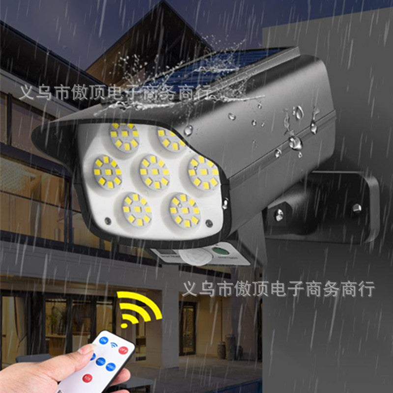 Solar Anti-Theft Light Simulation Surveillance Fake Camera Sensor Wall Light LED Garden Light Waterproof Garden Light Street Lamp