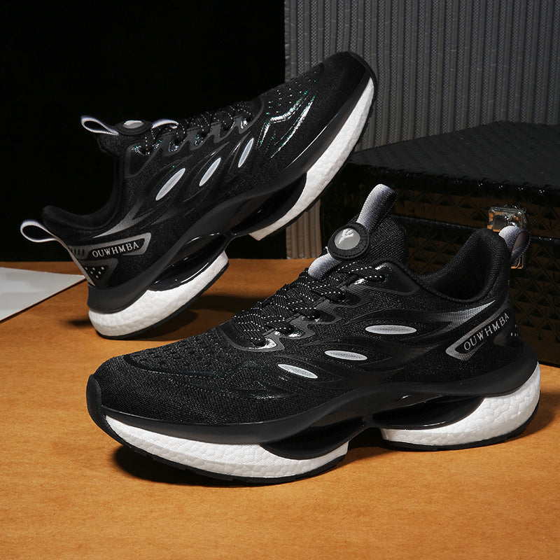 Summer Breathable Men's Shoes2025New Youth Sports Casual Running Shoes Student Lightweight Dad Mesh Trendy Shoes