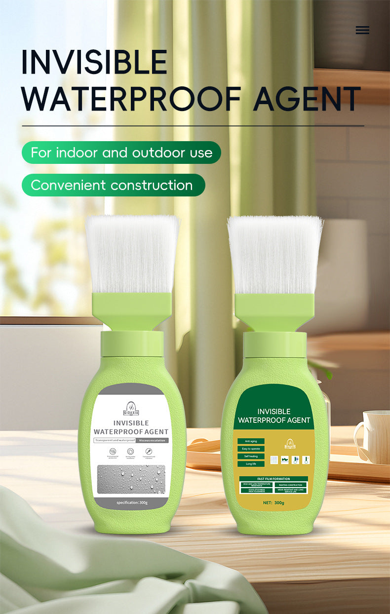Waterproof Material Transparent Waterproof Glue Bathroom Waterproof Coating No-Brick Smashing Glue Acrylic Invisible Waterproof Agent