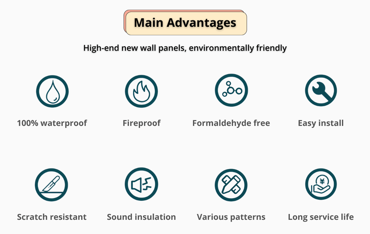 Bathroom Pvc Marble Waterproof External Spc Wall Cladding