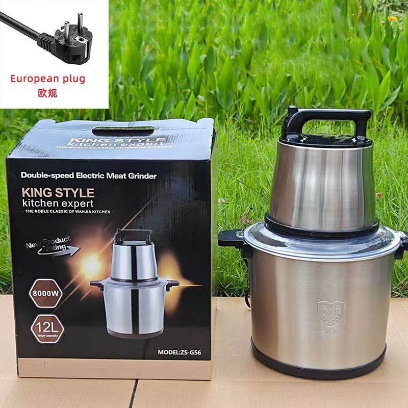 Fufu machine 8L Electric Meat Grinder Small Multi-Functional Meat Mincer Food Processor Blender