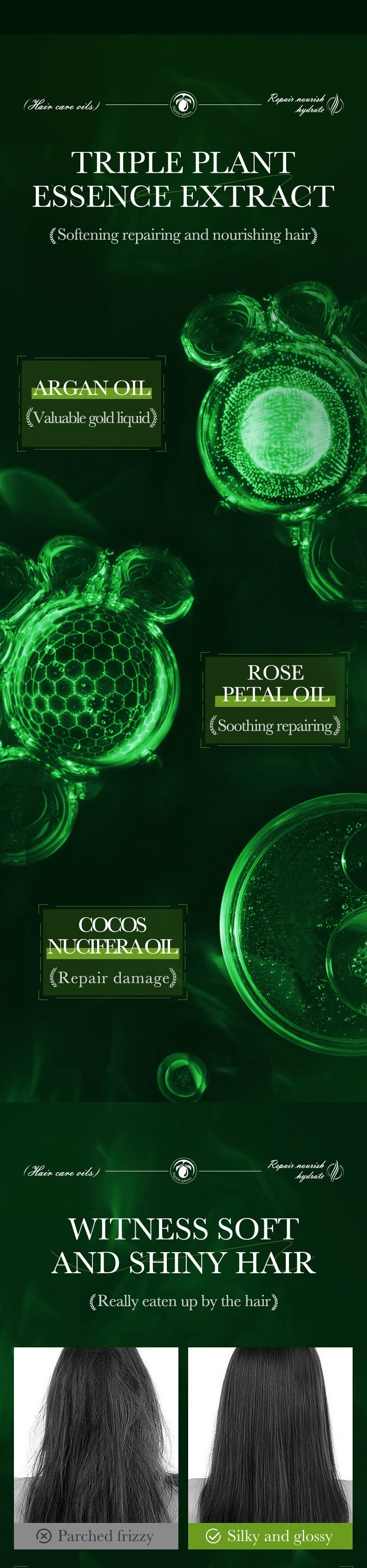 Hair Care Essential Oil30ml SADOER Smooth and Nourishing Hair Care Essential Oil  Wholesale