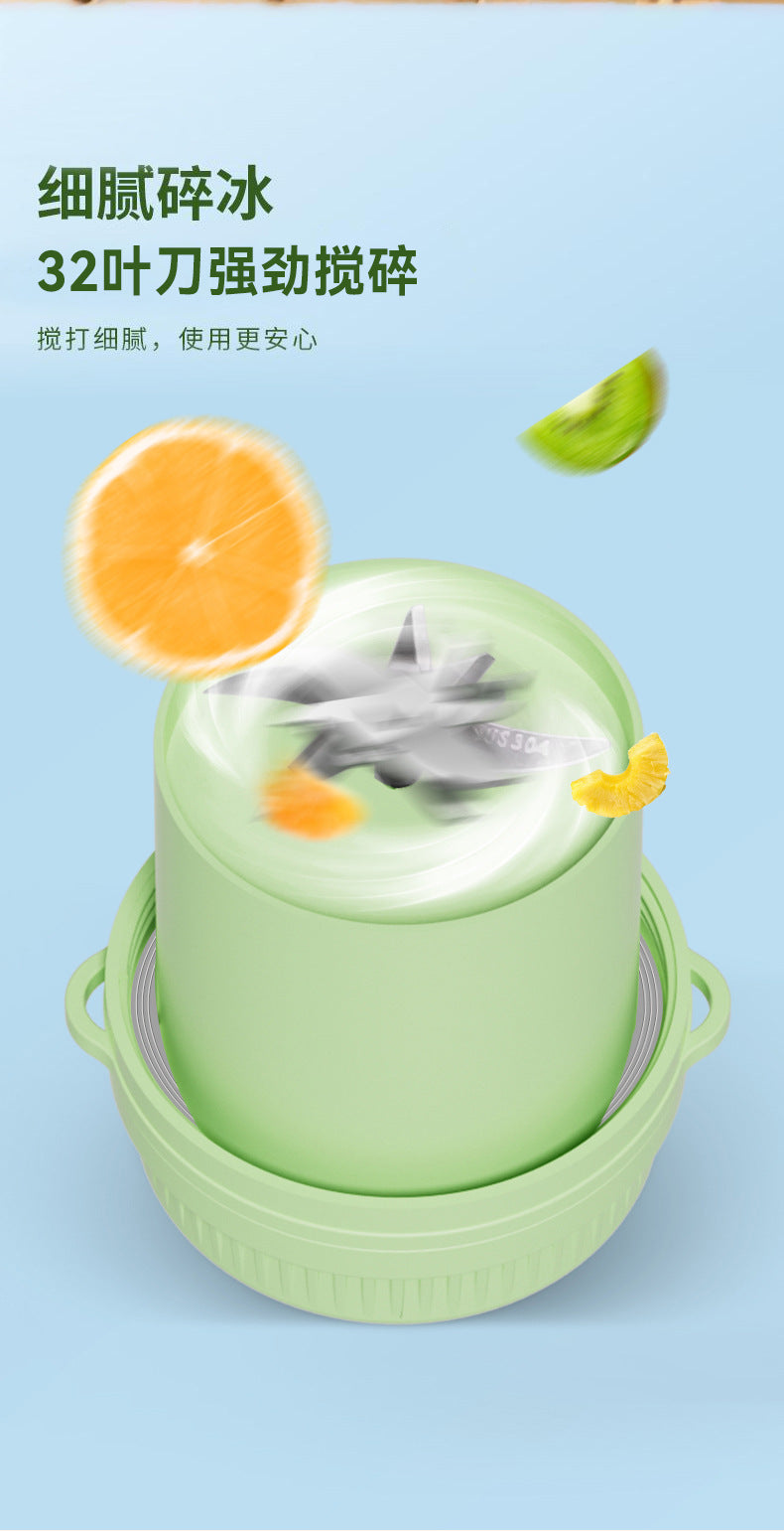 Portable Juicer32Blade Knife1300ml Juicing Bucket Multi-Functional Ice Crushing Large Capacity Household Juicing Cup