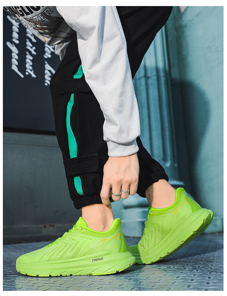 Men's running shoes New Breathable Mesh Student Casual Running Youth Shock Absorbing Anti-Slip Sports Shoes