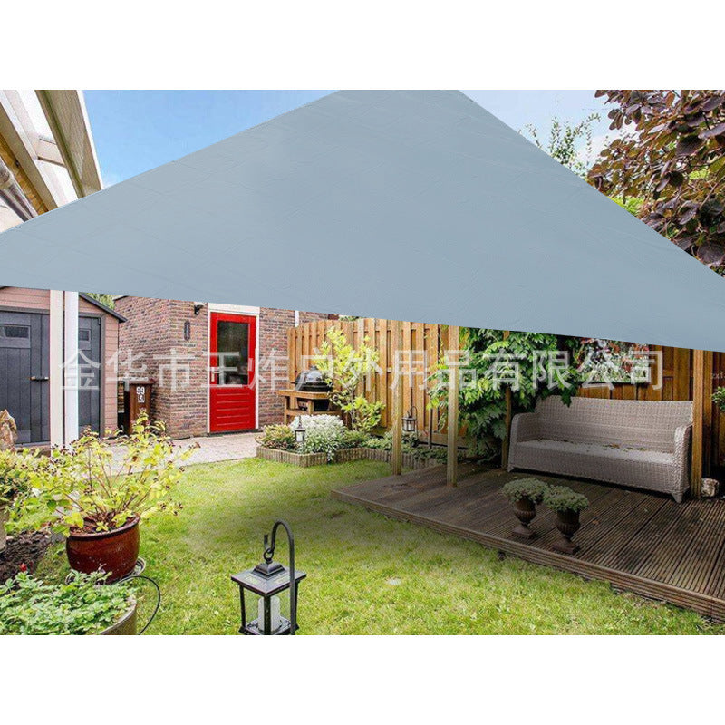 Triangular Sunshade Sail Camping Sunshade Garden Pool Waterproof Balcony Sunscreen Garage Sunshade Curtain Courtyard UV Protection