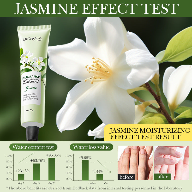 Flower Moisturizing Hand Cream BIOAOUA Autumn and Winter Sakura Moisturizing Hand Cream Cross-Border Foreign Trade Wholesale
